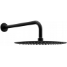 Mexen Slim 25 cm shower head with shower arm, black - 79225211-70