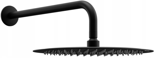 Mexen Slim 25 cm shower head with shower arm, black - 79225211-70