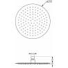 Mexen Slim 25 cm shower head with shower arm, rose gold - 79225211-60