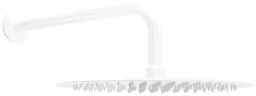 Mexen Slim 30 cm Shower Head with Shower Arm, White - 79230211-20