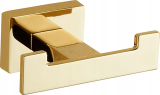Mexen Arno double towel hook, Gold - 7020735-50