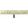 Mexen Flat M15 linear drain 70 cm, Gold - 1524070-15