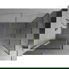 Mexen Kioto Walk-in Shower Wall 120 x 80 cm, Black Pattern, Gold - 800-120-202-50-70-080