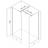 Mexen Kioto Walk-in Shower Wall 150 x 90 cm, Transparent, Chrome - 800-150-202-01-00-090