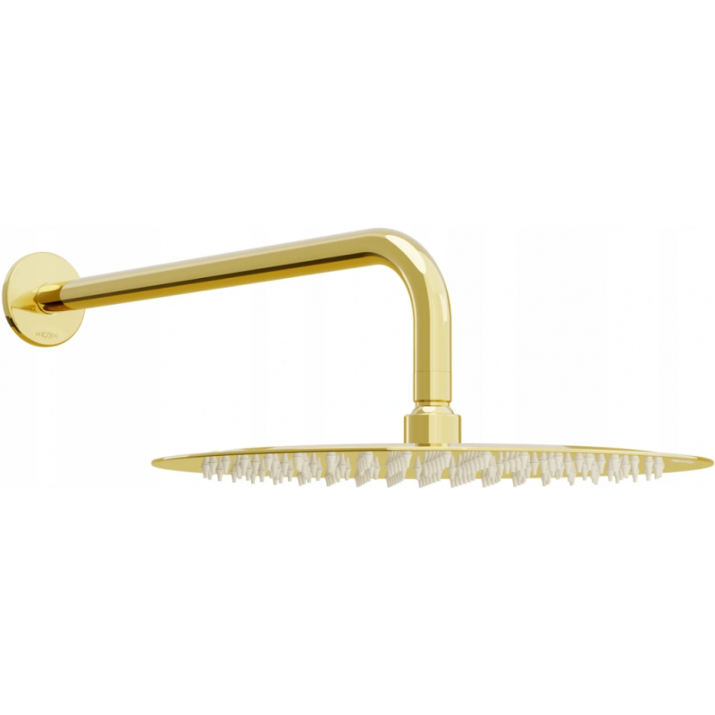 Mexen Slim 30 cm Rain Shower with Shower Arm, Gold - 79230211-50