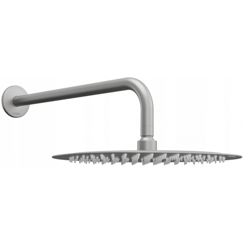 Mexen Slim 30 cm shower head with shower arm, graphite - 79230211-66