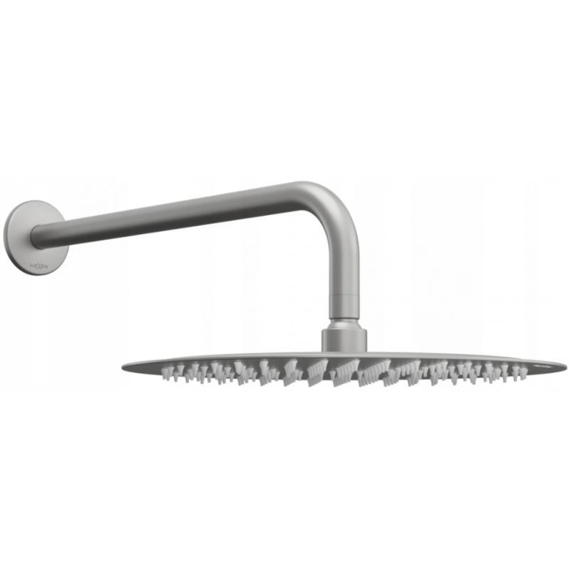 Mexen Slim shower head 30 cm with shower arm, graphite - 79230211-66