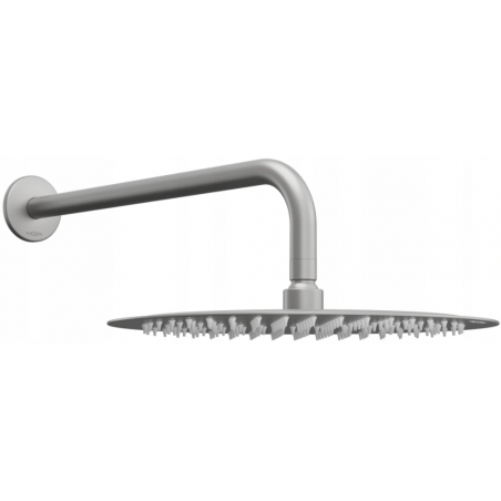 Mexen Slim 30 cm shower head with shower arm, brushed gun gray - 79230211-66