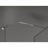 Mexen Kioto Walk-in Shower Panel 160 x 120 cm, Transparent, Chrome - 800-160-202-01-00-120