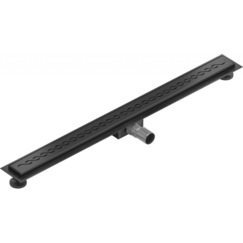 Mexen Flat M18 linear drain 80 cm, black - 1723080-15