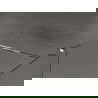 Mexen Kioto Walk-in Shower Wall 180 x 70 cm, Transparent, Chrome - 800-180-202-01-00-070