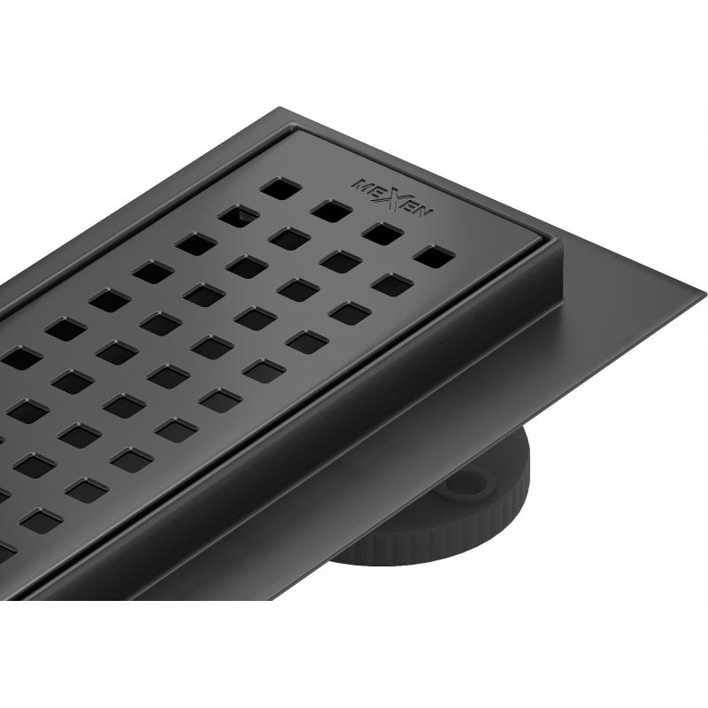 Mexen Flat M08 linear drain 90 cm, Black - 1725090-15