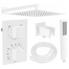 Mexen Cube DR02 flush-mount shower set with a rainmaker 30 cm, White - 77502DR0230-20