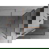 Mexen Kioto Walk-in Shower Screen 120 x 100 cm, Black Pattern, Brushed Copper - 800-120-202-65-70-100