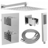 Mexen Cube DR02 flush-mount shower set with a rainmaker 25 cm, Chrome - 77502DR0225-00