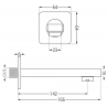 Mexen Cube DR02 flush-mount shower and bath set with a rainmaker 25 cm, Chrome - 77503DR0225-00