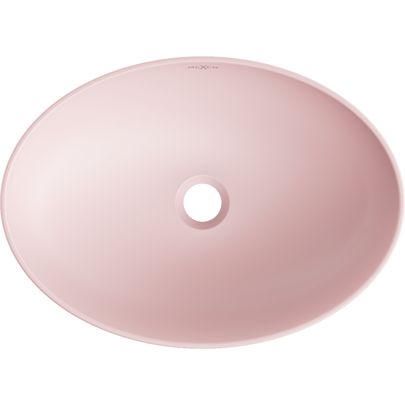 Mexen Cornelia countertop washbasin 50 x 37 cm, matte pink - 21885044