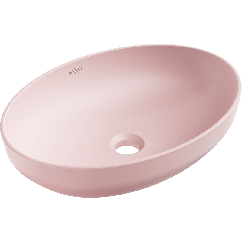 Mexen Cornelia countertop washbasin 50 x 37 cm, matte pink - 21885044