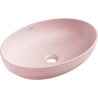 Mexen Cornelia countertop washbasin 50 x 37 cm, matte pink - 21885044
