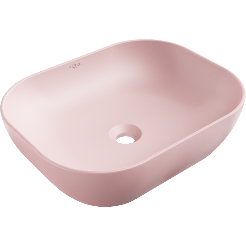 Mexen Rosa tabletop sink 50 x 40 cm, pink matte - 21095044