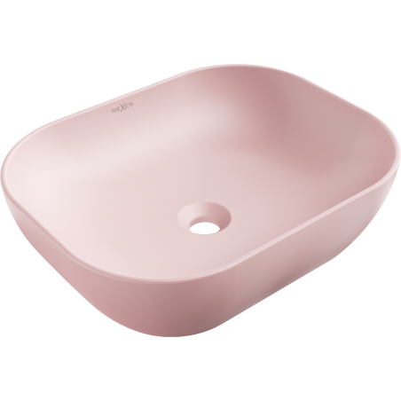 Mexen Rosa countertop washbasin 50 x 40 cm, Pink matt - 21095044