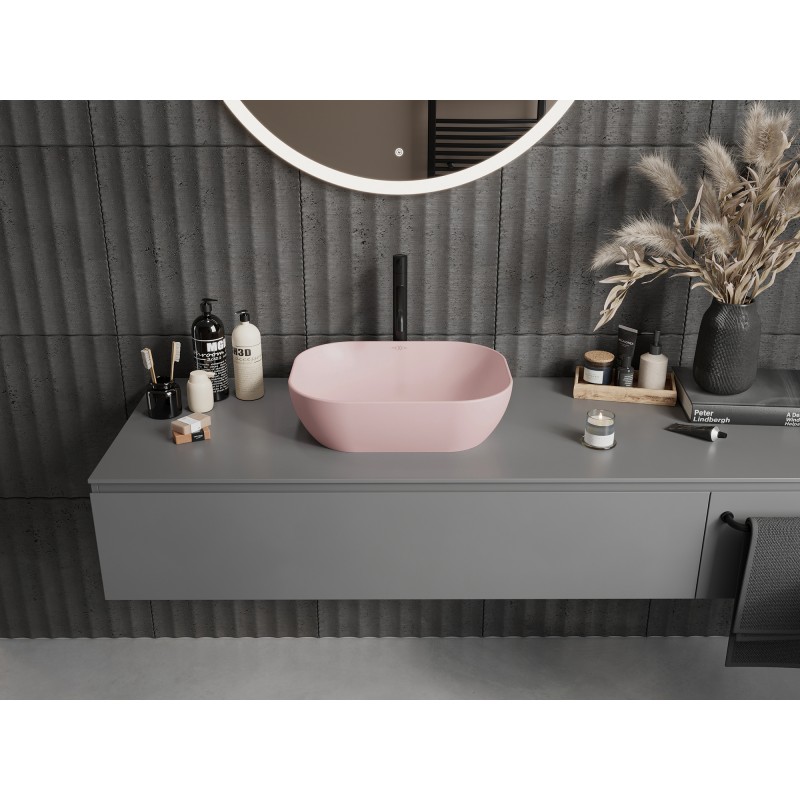 Mexen Rosa tabletop sink 50 x 40 cm, pink matte - 21095044