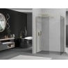 Mexen Kioto Walk-in Shower Wall 120 x 85 cm, Transparent, Gold - 800-120-202-50-00-085