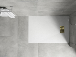 Mexen Hugo shower tray fascia, gold - 42910050