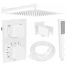 Mexen Cube DR02 concealed shower set with 25 cm showerhead, white - 77502DR0225-20