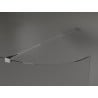 Mexen Kioto-R Rounded Walk-in Shower Screen 120 x 200 cm, Transparent 8 mm, Chrome - 800-120-101-01-06