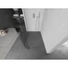 Mexen Kioto-R Rounded Walk-in Shower Wall 150 x 200 cm, transparent 8 mm, chrome - 800-150-101-01-06