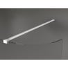 Mexen Kioto-R Rounded Shower Screen Walk-in 120 x 200 cm, Transparent 8 mm, White - 800-120-101-20-06
