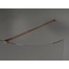 Mexen Kioto curved shower wall 100 x 200 cm, transparent 8 mm, Rose gold - 800-100-101-60-06