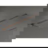 Mexen Kioto curved shower wall 110 x 200 cm, transparent 8 mm, Rose gold - 800-110-101-60-06