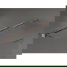 Mexen Kioto Curved Shower Wall Walk-in 90 x 200 cm, Transparent 8 mm, Brushed Copper - 800-090-101-65-06