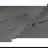 Mexen Kioto Curved Walk-in Shower Wall 110 x 200 cm, Transparent 8 mm, Gun Gray Brushed - 800-110-101-66-06