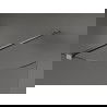 Mexen Kioto Curved Walk-in Shower Panel 150 x 200 cm, Transparent 8 mm, Gun Metal - 800-150-101-95-06