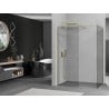 Mexen Kioto Walk-in Shower Wall 90 x 70 cm, Transparent, Brushed Gold - 800-090-202-55-00-070