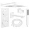 Mexen Cube DR02 flush-mount shower and bath set with a rainmaker 30 cm, White - 77503DR0230-20