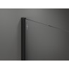 Mexen Kioto Walk-in Shower Screen 140 x 200 cm, Transparent 8 mm, Black - 800-140-101-70-00