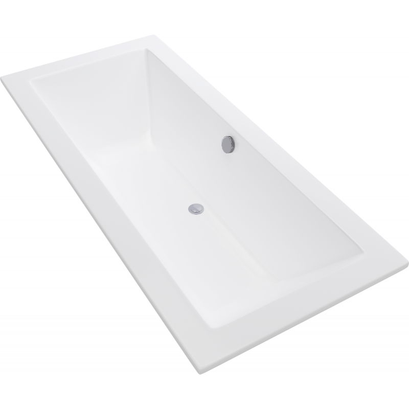Mexen Cube rectangular bath 170 x 75 cm, white - 55051707500