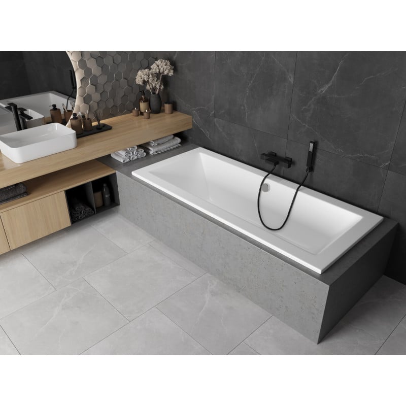 Mexen Cube rectangular bath 180 x 80 cm, white - 55051808000