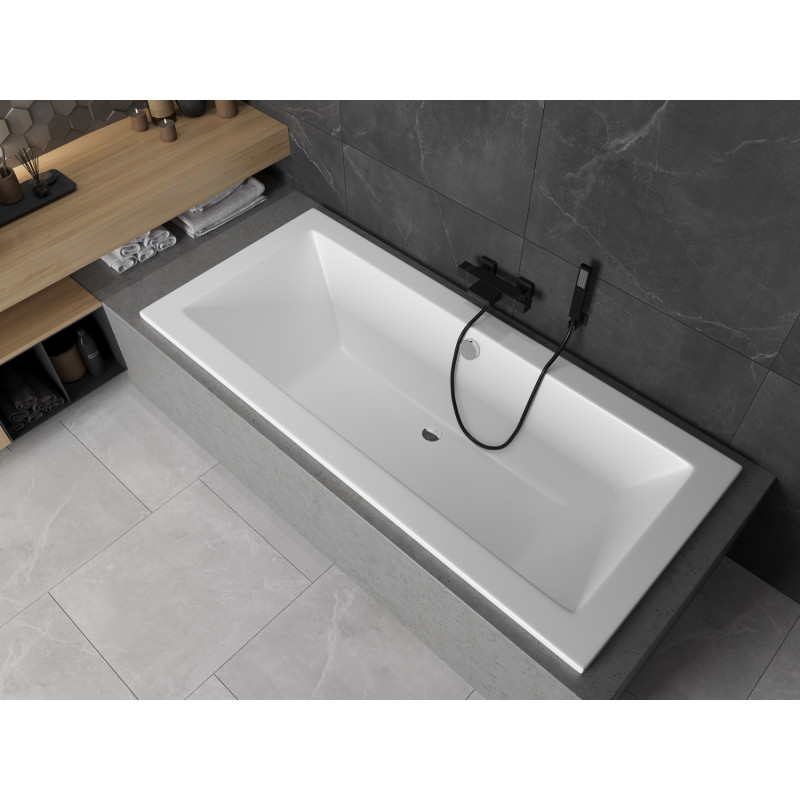 Mexen Cube rectangular bathtub 180 x 80 cm, white - 55051808000