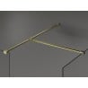 Mexen Kioto Walk-in Shower Wall 120 x 115 cm, transparent, brushed gold - 800-120-202-55-00-115