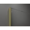 Mexen Kioto Walk-in Shower Wall 120 x 120 cm, Transparent, Brushed Gold - 800-120-202-55-00-120