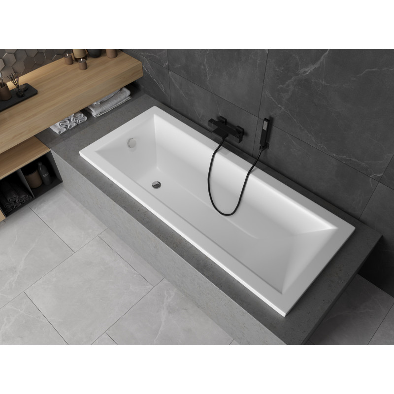 Mexen Cubik rectangular bathtub 150 x 70 cm, white - 55031507000