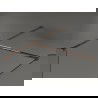 Mexen Kioto Walk-in Shower Wall 70 x 70 cm, Transparent, Rose Gold - 800-070-202-60-00-070