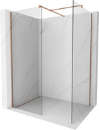 Mexen Kioto Walk-in Shower Screen 100 x 85 cm, Transparent, Rose Gold - 800-100-202-60-00-085