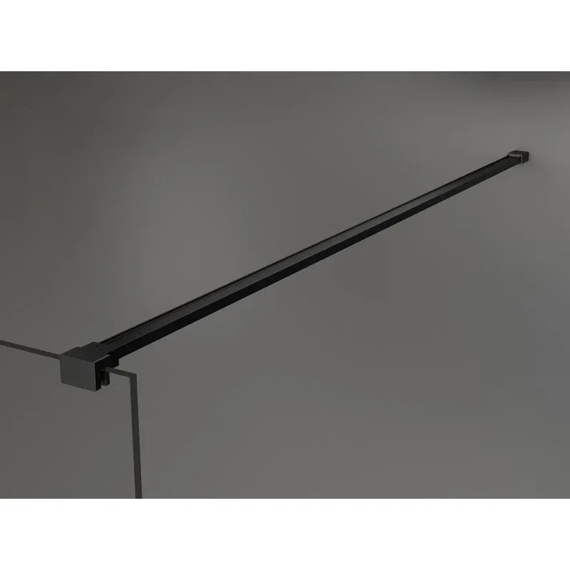 Mexen Kioto Walk-in Shower Screen 100 x 200 cm, Black Frame 8 mm, Black - 800-100-101-70-70