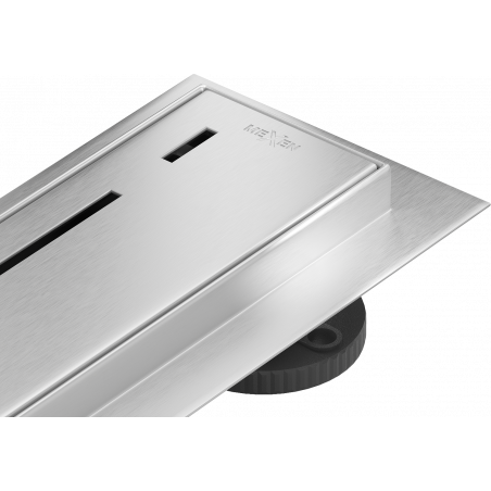 Mexen Flat 360° M03 360° Rotatable Linear Drain 100 cm, Inox - 1022100-40
